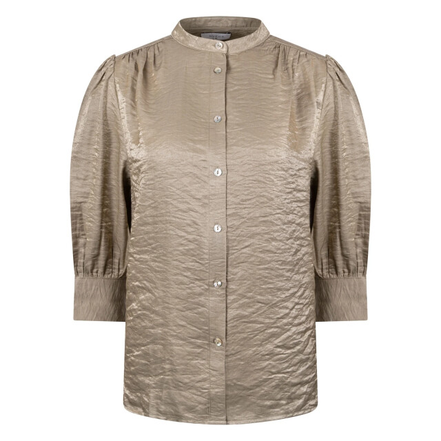 Nukus Nks02231 350 lilly blouse shiny army NKS02231 350 large