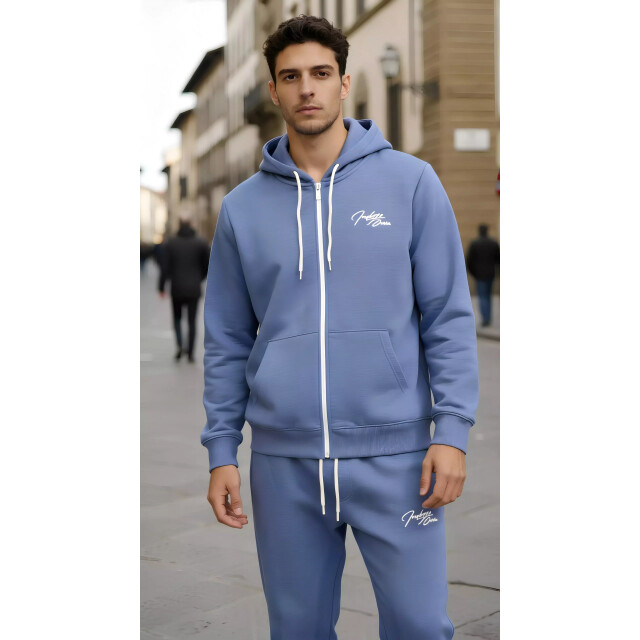 Indigo Denim Denim joggingpak heren royal blue ID084 large