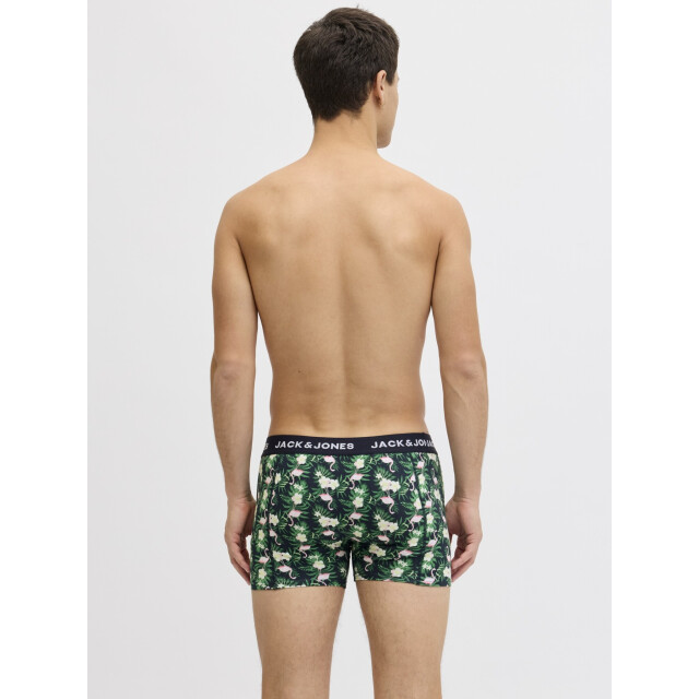 Jack & Jones Heren boxershorts trunks jacflamingo flamingo print 3-pack multicolor 12291169-Black large