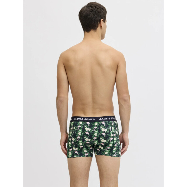 Jack & Jones Heren boxershorts trunks jacflamingo flamingo print 3-pack multicolor 12291169-Black large