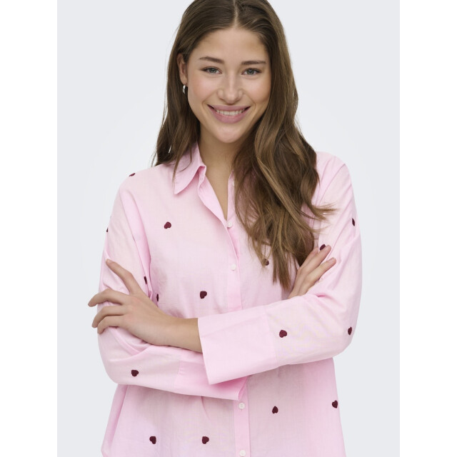 Only onlnew lina grace ls emb shirt noos 15283743 ate spoonbill 06615.615.0069 large