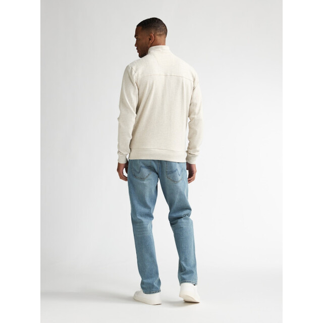 Petrol Industries men sweater collar zip m-1060-swc310 0009 antique white melee 05791.100.0014 large