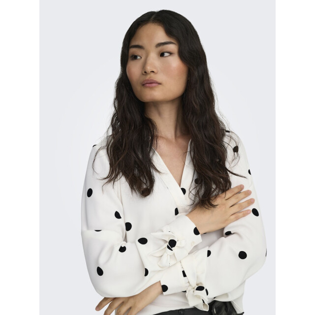 Only onlbelem l/s bow top wvn sud 15365755 cloud dancer 06615.198.0159 large