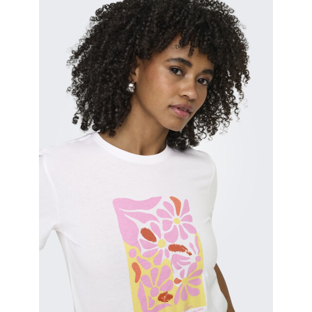 Only onlkita reg s/s print top noos 15367568 rita flower pink 06011.100.0276 large