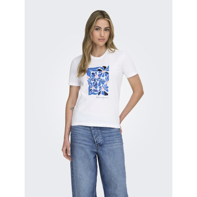 Only onlkita reg s/s print top noos 15367568 rita flower blue 06011.241.0239 large
