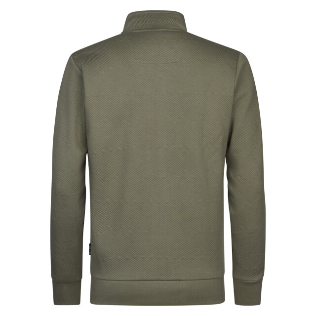 Petrol Industries men sweater collar zip m-1060-swc333 6134 dusty army 05791.340.0007 large
