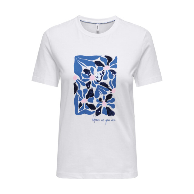 Only onlkita reg s/s print top noos 15367568 rita flower blue 06011.241.0239 large