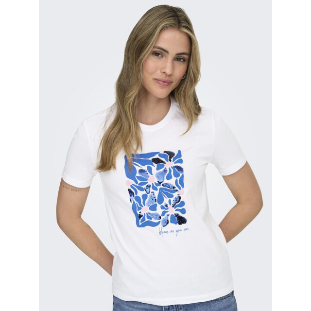 Only onlkita reg s/s print top noos 15367568 rita flower blue 06011.241.0239 large