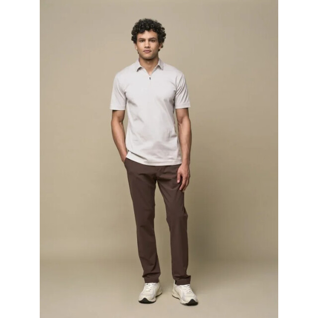 Valenza Supima polo zip collar s/s grey 161586848 large