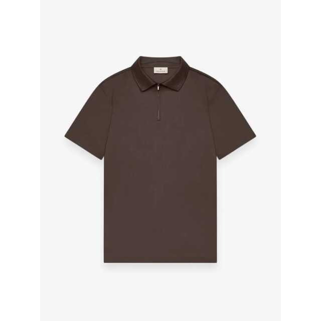 Valenza Supima polo zip collar s/s ebony 161587127 large