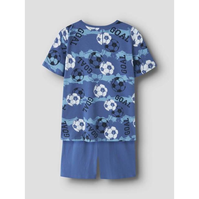 Name It Jongens korte pyjama set shortama nkmnightset blauw voetbal print 13257123-Delft large