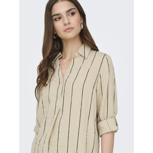 Jacqueline de Yong Jdyava ls fold up shirt wvn zand dessin 4389.06.0070 large