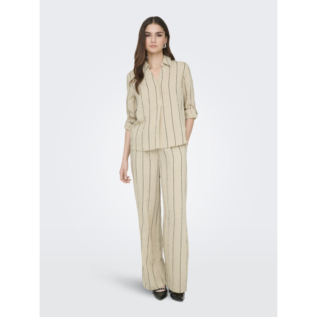 Jacqueline de Yong Jdyava ls fold up shirt wvn zand dessin 4389.06.0070 large