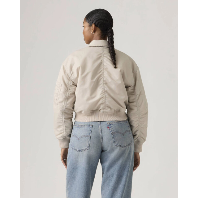 Levi's Bowie crop bomber chateau gray 005AQ-0002 large