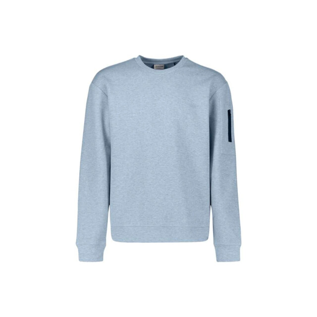 No Excess Sweater crewneck bonded melange blue 31100114-030 large