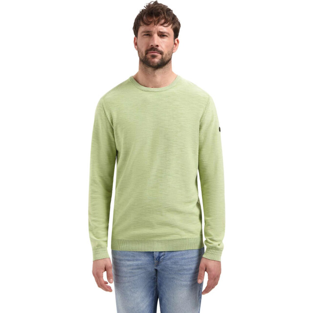 No Excess Pullover crewneck garment dyed + st green 31210102-050 large