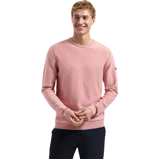 No Excess Pullover crewneck garment dyed + st light mauve 31210102-346 large