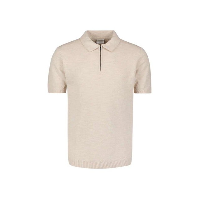 No Excess Pullover short sleeve polo zip frot desert 31220243-045 large