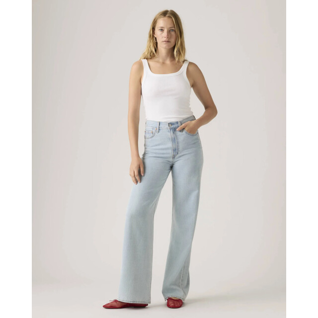 Levi's Ribcage wide leg h223 of course stone A6081-0079 large