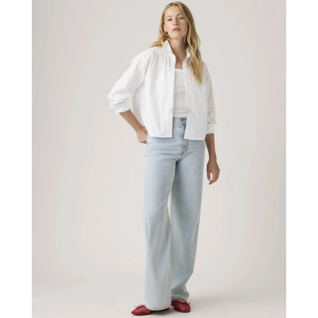 Levi's Ribcage wide leg h223 of course stone A6081-0079 large