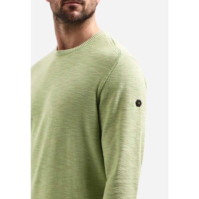 No Excess Pullover crewneck garment dyed + st green 31210102-050 large