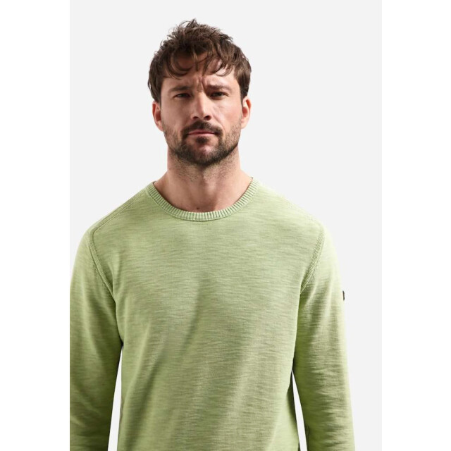 No Excess Pullover crewneck garment dyed + st green 31210102-050 large