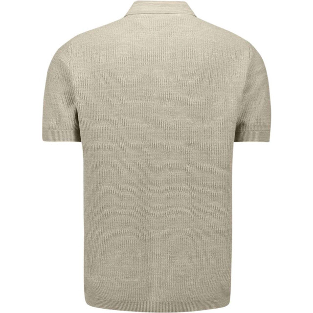 No Excess Pullover short sleeve polo taupe 31220245-044 large