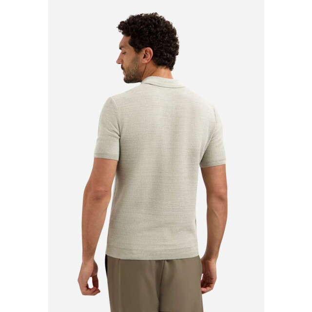 No Excess Pullover short sleeve polo taupe 31220245-044 large