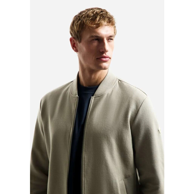 No Excess Sweater full zipper relief taupe 31100105-044 large