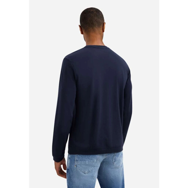 No Excess T-shirt long sleeve crewneck solid night 31190261-078 large