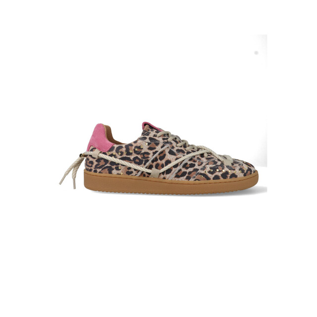 DWRS Label Poona studs leopard b11928-02-8628 / roze B11928 large