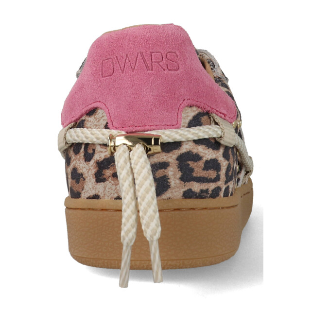 DWRS Label Poona studs leopard b11928-02-8628 / roze B11928 large