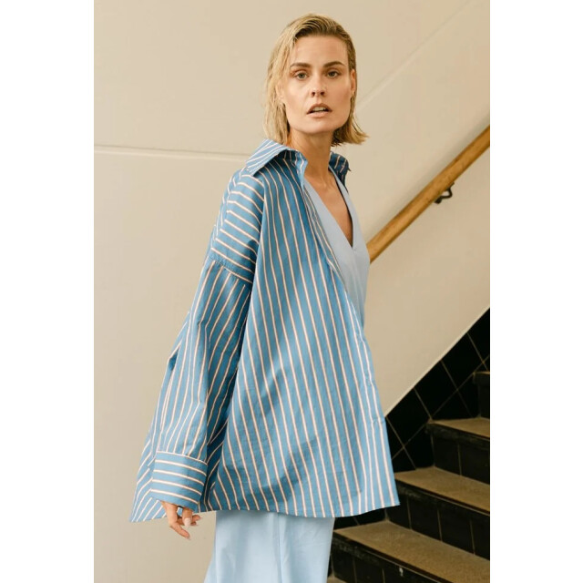 Aimee The Label blouse lm rhode blue stripe 06615.241.0037 large