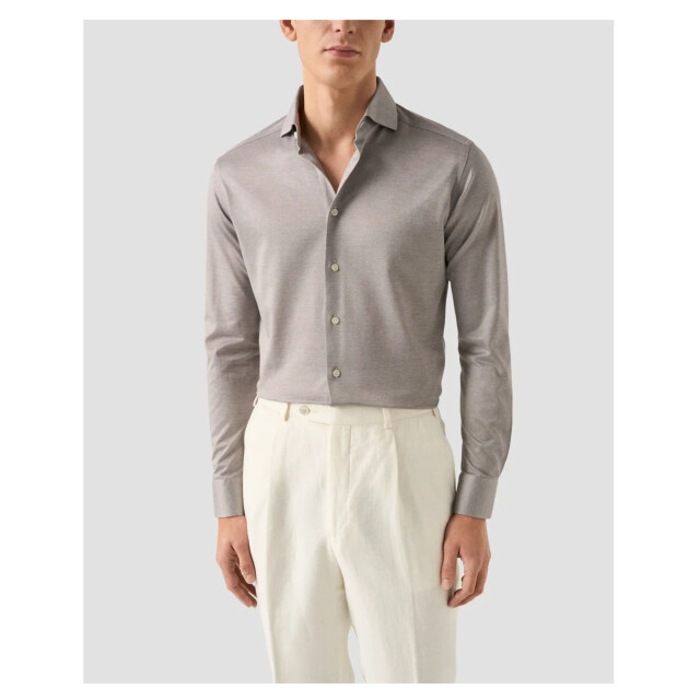 Eton Filo di scozia knit shirt lange mouw overhemden 100014987 100014987 large