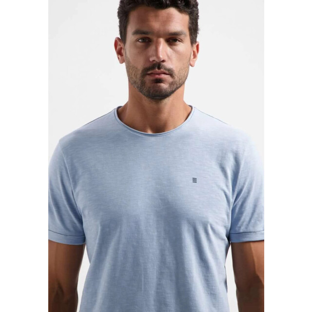 No Excess T-shirt crewneck slub dusty blue N3602-138 large