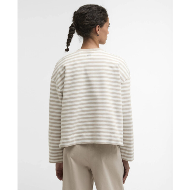 Barbour gabby sweatshirt lol0669 be72 mist stripe 06721.112.0022 large
