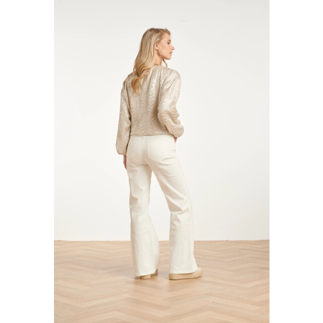 Smashed Lemon Bomberjack met slang print en metallic glans | 8718679013925 large