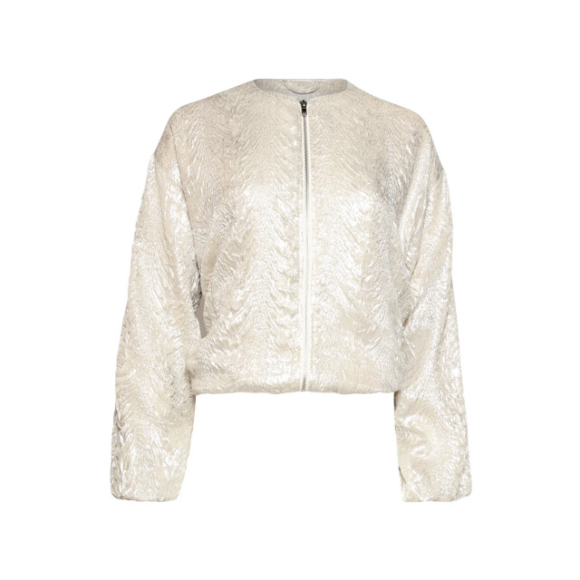 Smashed Lemon Bomberjack met slang print en metallic glans | 8718679013925 large