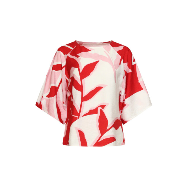 Smashed Lemon Top met wijde mouwen en botanische print | 8718679002004 large