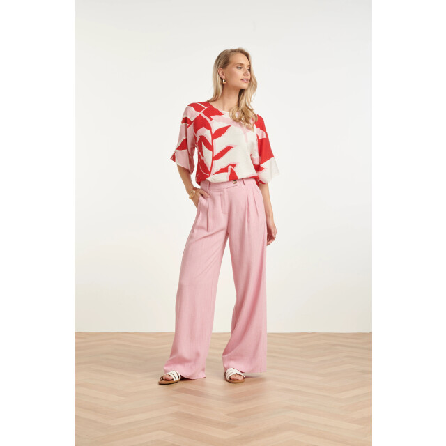 Smashed Lemon Top met wijde mouwen en botanische print | 8718679002004 large