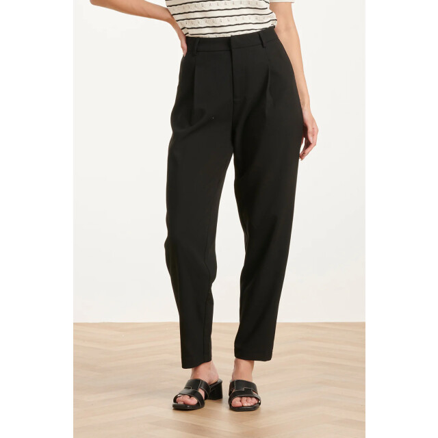 Smashed Lemon Elegante pantalon met plooi en hoge taille | 8718679008808 large