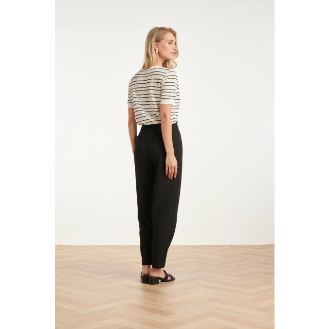 Smashed Lemon Elegante pantalon met plooi en hoge taille | 8718679008808 large