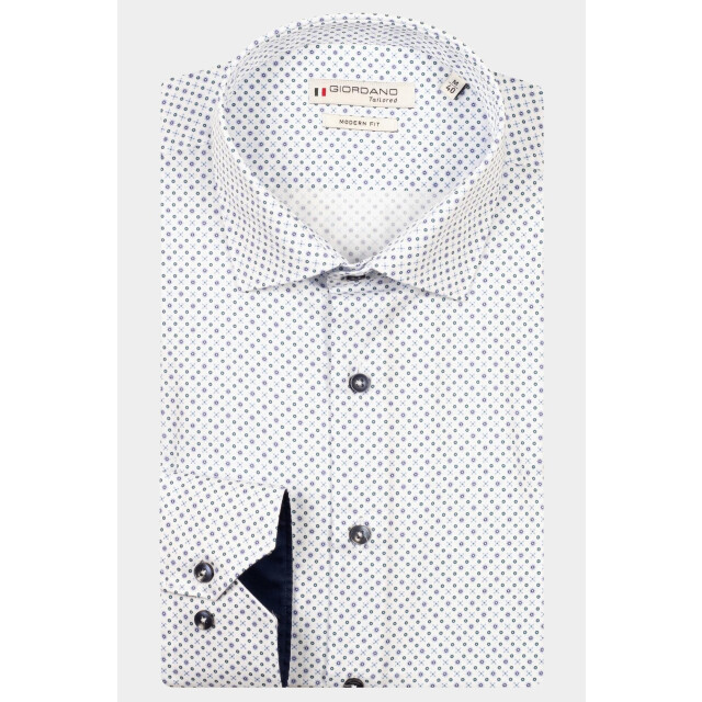 Giordano Casual hemd lange mouw maggiore long sleeve semi cut 527822/60 201264 large