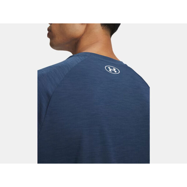 Under Armour ua tech textured ss-blu training t-shirt korte mouw heren - 074475_200-L large