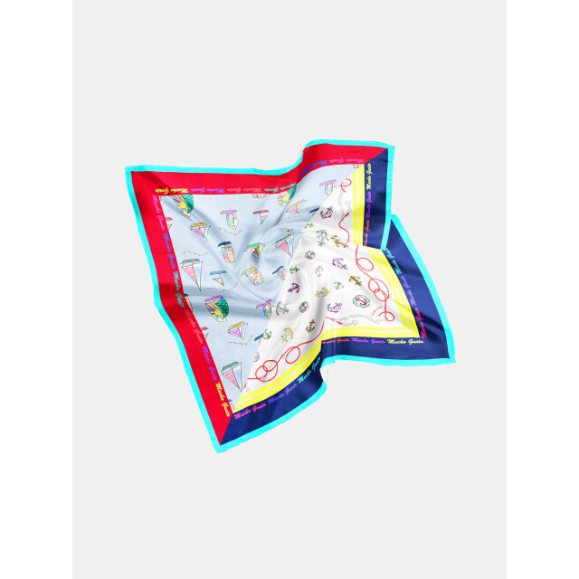 Mucho Gusto Sjaal burano atlantische zee print MUCHO GUSTO® Sjaal Burano Small Atlantische Zee Print large