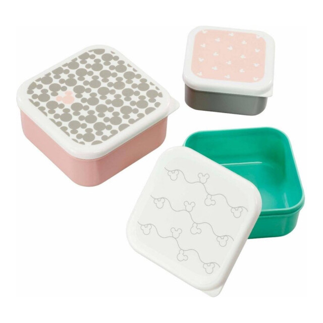 Disney Pvc mickey lunch box UTCD1587_greygreenpinkwhite large