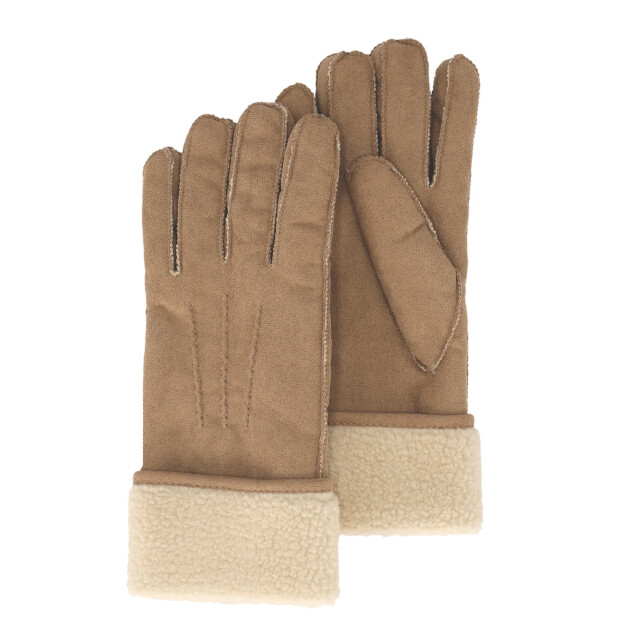 Sarlini Dames suèdine handschoenen lichtbruin 000434-00014 large