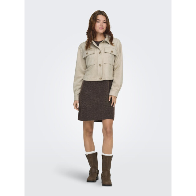 Only Onlbelicia life faux suede jacket cc otw beige 4279.87.0010 large