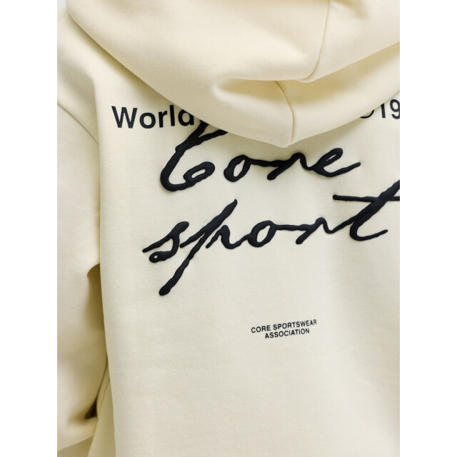 Jack & Jones Jcodust script sweat hood sa26 jnr ecru 3209.03.0005 large