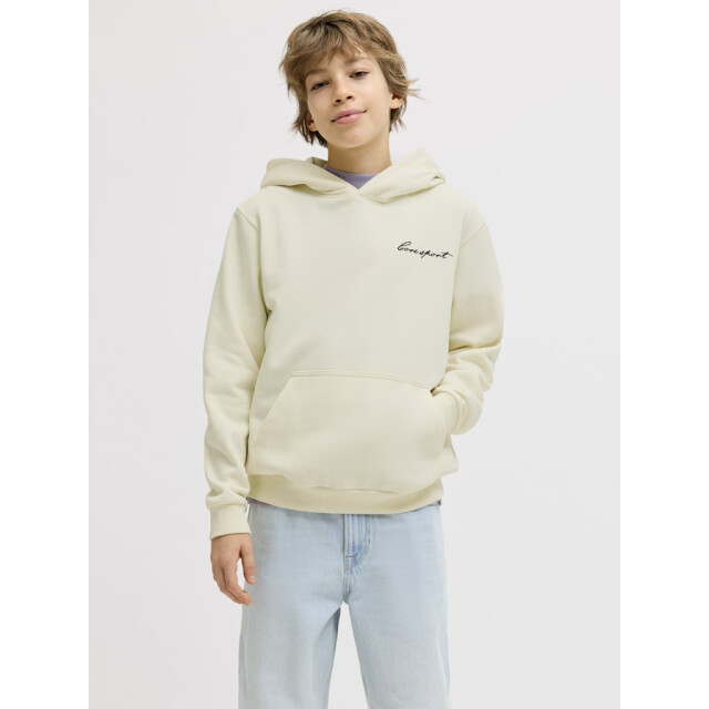 Jack & Jones Jcodust script sweat hood sa26 jnr ecru 3209.03.0005 large